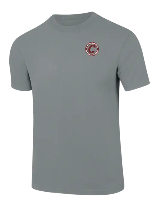 Comfort Colors 6.1 oz Medium Grey Heavyweight Ring Spun T-Shirt w/Carlton Electric Logo