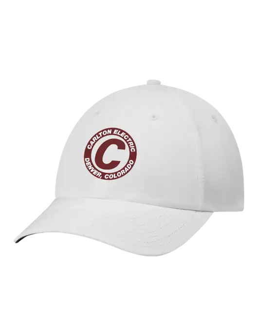 Richardson Relaxed Performance Lite White Cap w/Carlton Electric Logo