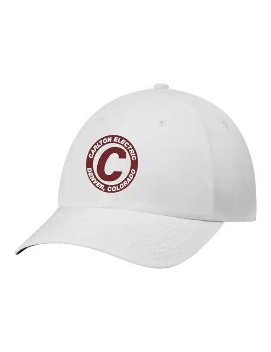 Richardson Relaxed Performance Lite White Cap w/Carlton Electric Logo