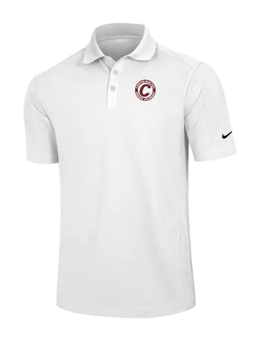 Nike White Dri-FIT Classic Polo w/Carlton Electric Logo