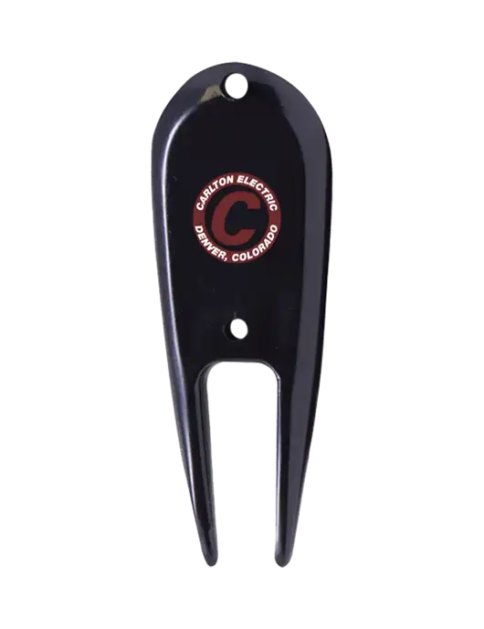 Black Divot Tool w/Carlton Electric Logo