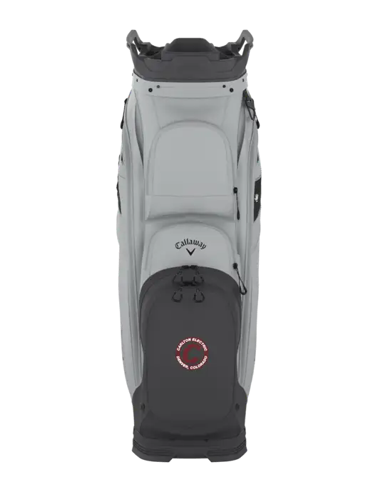 Callaway Org 14 Light Grey Cart Golf Bag  w/Carlton Electric Logo