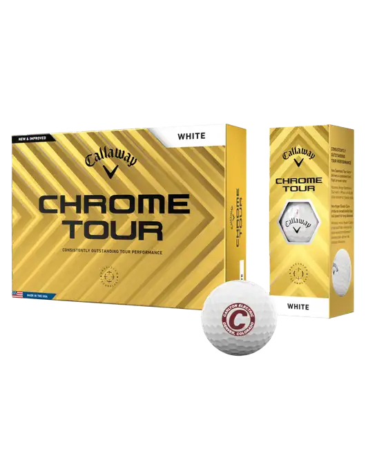 Callaway Chrome Tour Golf Balls 12/pkg w/Carlton Electric Logo