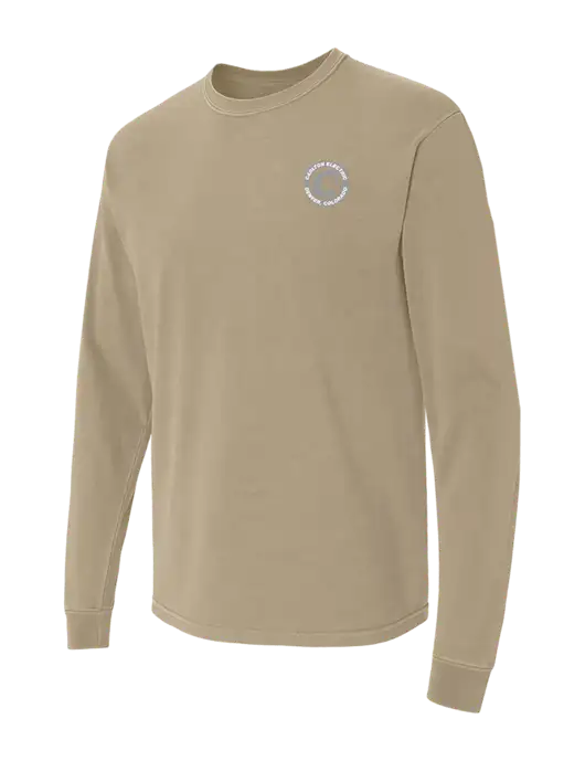 Comfort Colors Garment-Dyed Tan Heavyweight Long Sleeve T-Shirt w/Carlton Electric Logo
