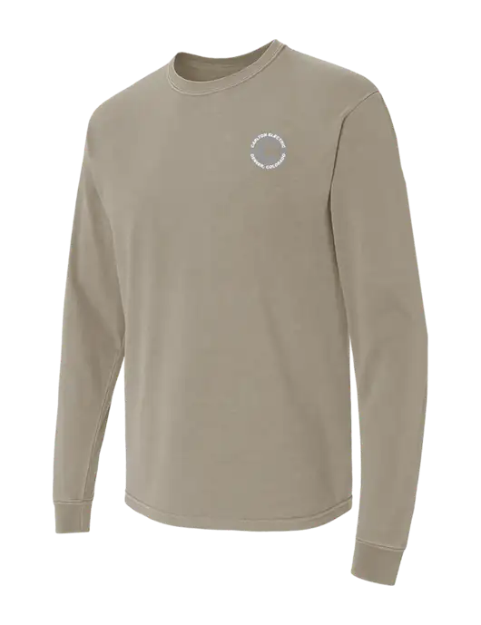 Comfort Colors Garment-Dyed Light Taupe Heavyweight Long Sleeve T-Shirt w/Carlton Electric Logo