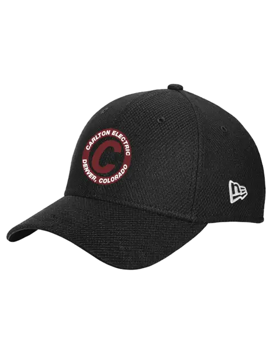 New Era Diamond Era Black Stretch Cap w/Carlton Electric Logo