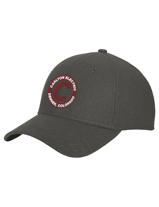 New Era Diamond Era Very Dark Grey Stretch Cap w/Carlton Electric Logo