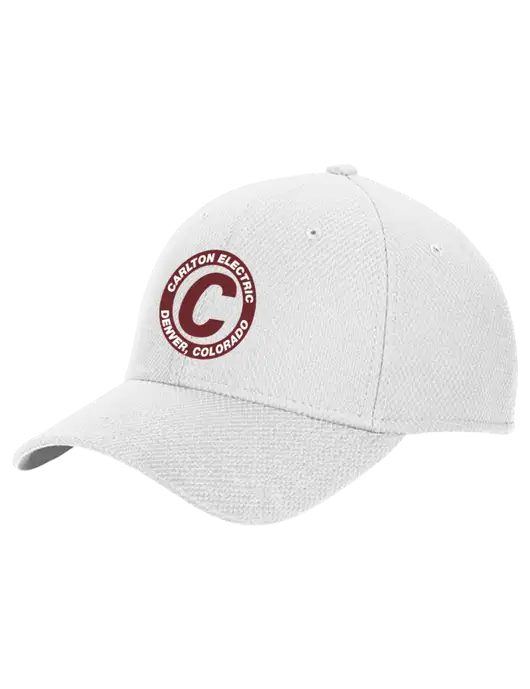 New Era Diamond Era White Stretch Cap w/Carlton Electric Logo
