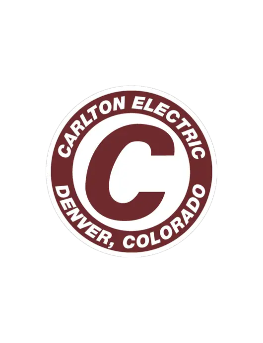 Carlton Electric Medium Large Decal (4.7" w)