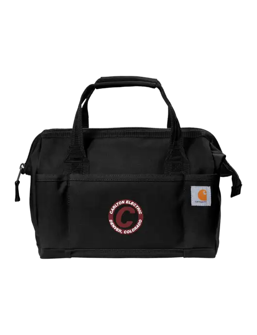 Carhartt Foundry Series 14” Black Tool Bag w/Carlton Electric Logo