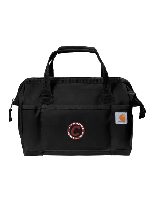 Carhartt Foundry Series 14” Black Tool Bag w/Carlton Electric Logo
