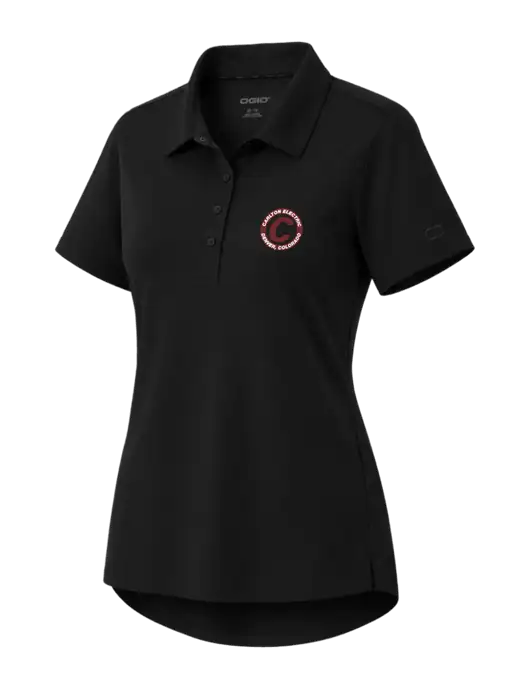 OGIO Womens Envision Black Polo w/Carlton Electric Logo