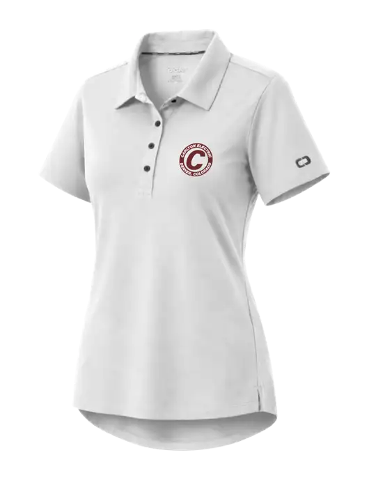 OGIO Womens Envision White Polo w/Carlton Electric Logo