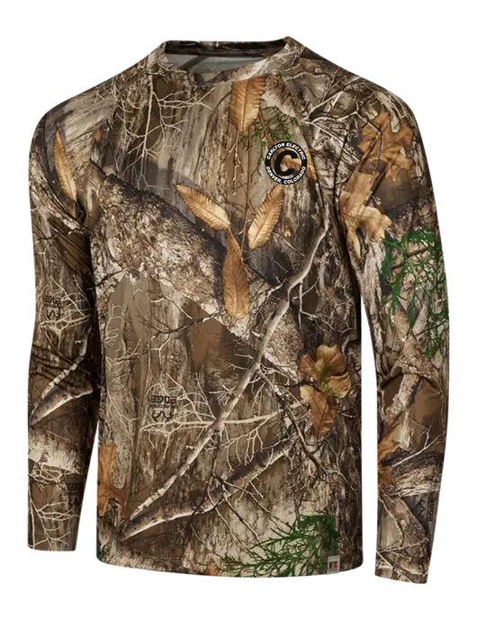 Russell Outdoors Realtree Edge Camo Performance Long Sleeve T-Shirt w/Carlton Electric Logo