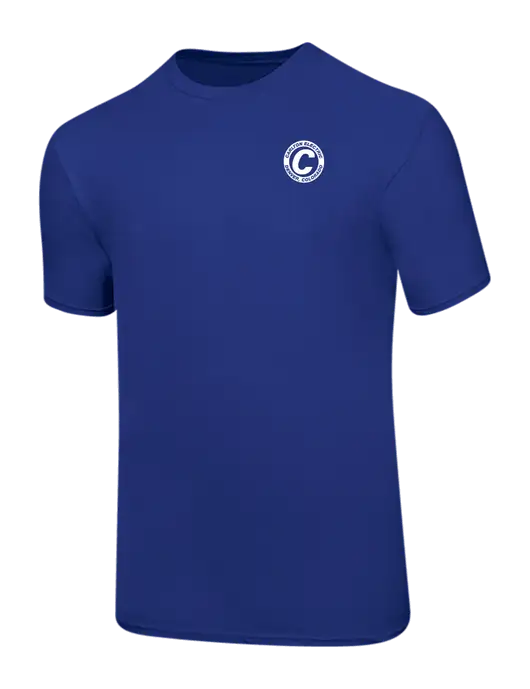 Ring Spun Royal 4.5 oz T-Shirt w/Carlton Electric Logo