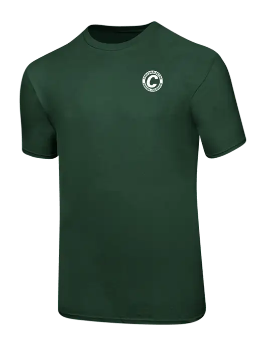 Ring Spun Forest Green 4.5 oz T-Shirt w/Carlton Electric Logo