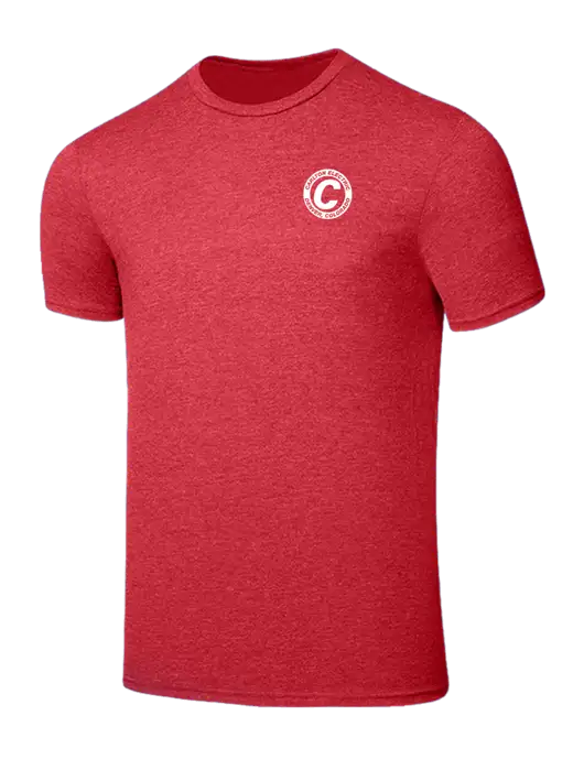 Seriously Soft Heathered Red T-Shirt w/Carlton Electric Logo