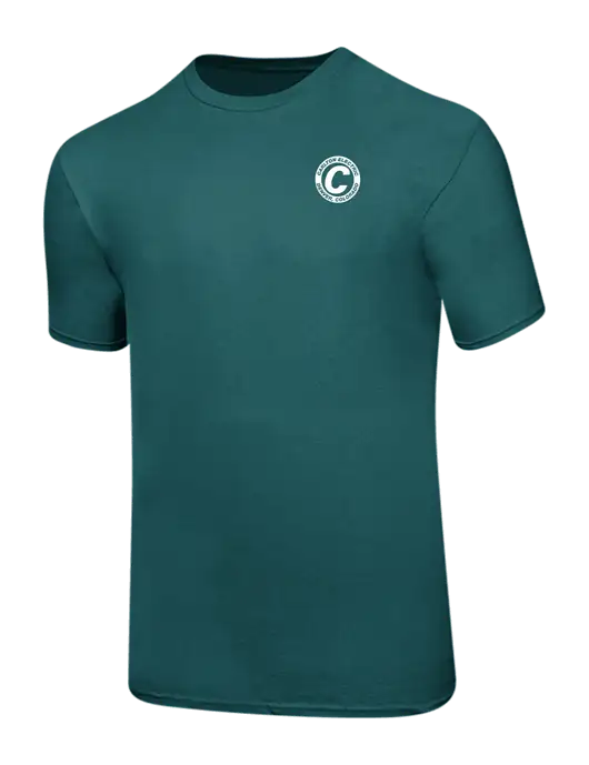 Ring Spun Dark Teal 4.5 oz T-Shirt w/Carlton Electric Logo