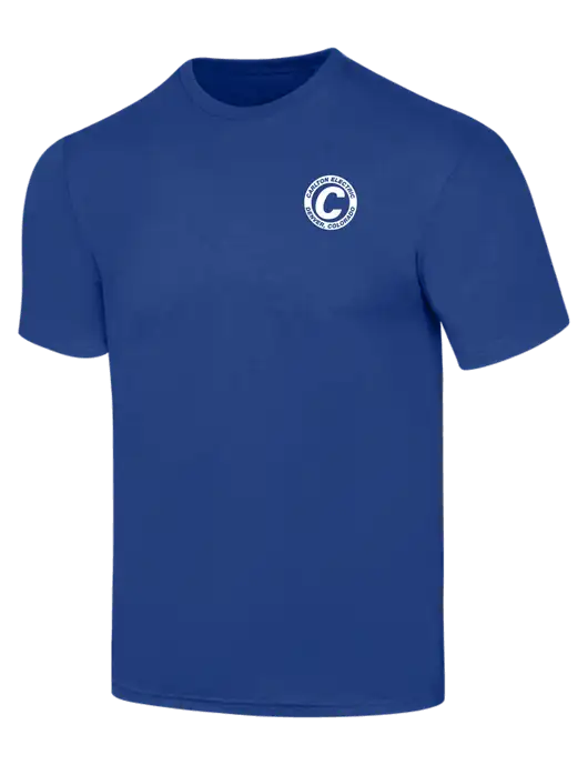 Simply Soft Dark Royal 4.5oz  Poly/Combed Ring Spun Cotton T-Shirt w/Carlton Electric Logo