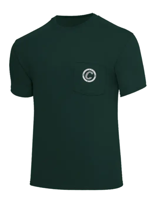 Core Blend Dark Green Pocket T-Shirt w/Carlton Electric Logo