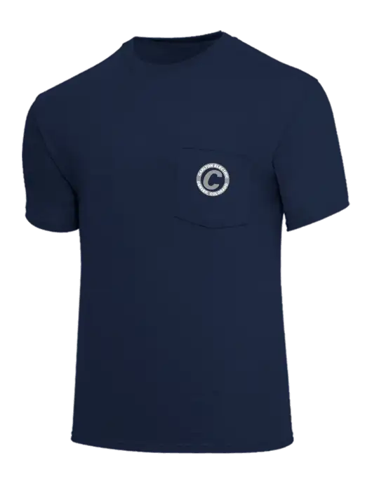 Core Blend Navy Pocket T-Shirt w/Carlton Electric Logo
