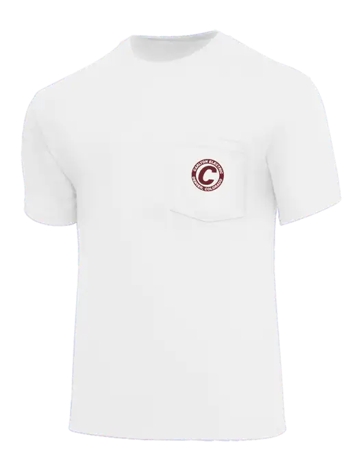 Core Blend White Pocket T-Shirt w/Carlton Electric Logo