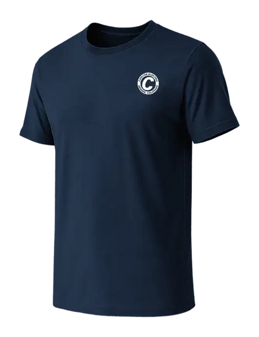 BELLA+CANVAS Navy CVC Short Sleeve Tee w/Carlton Electric Logo