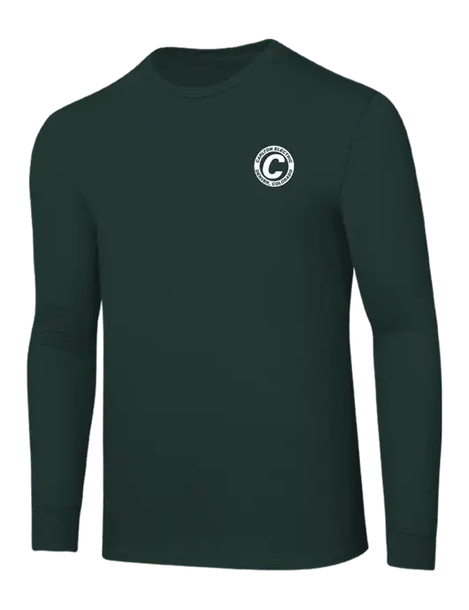 Core Blend Dark Green Long Sleeve Tee w/Carlton Electric Logo
