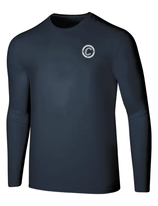 Seriously Soft Navy Long Sleeve T-Shirt w/Carlton Electric Logo