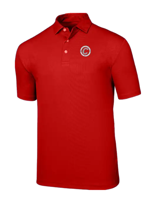Callaway Birdseye Red Polo w/Carlton Electric Logo