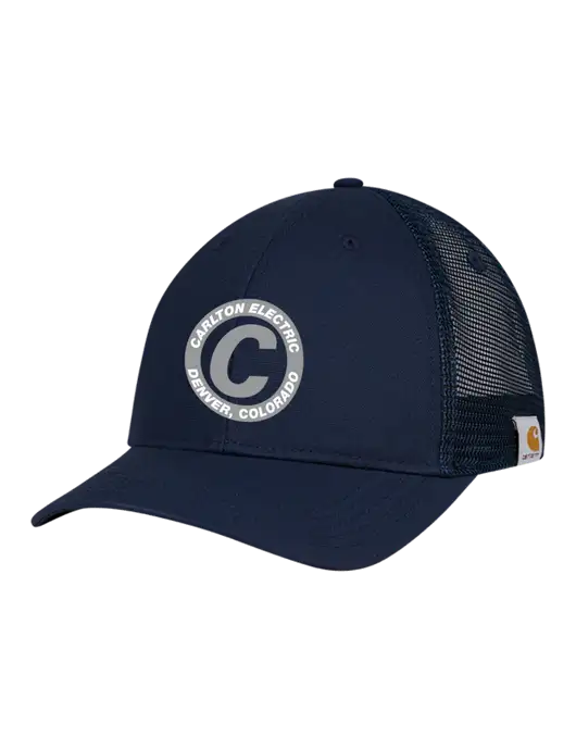 Carhartt Navy Trucker Rugged Pro Series Cap w/Carlton Electric Logo