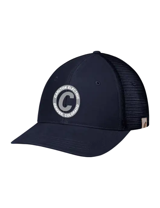 Carhartt Navy Canvas Trucker Cap w/Carlton Electric Logo