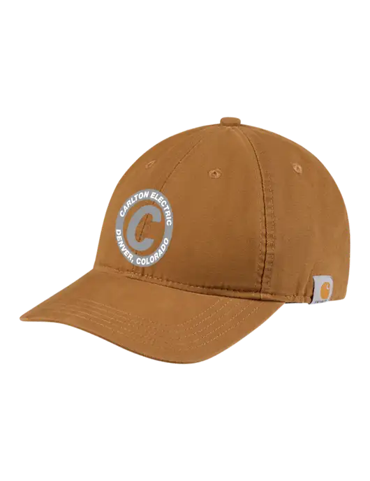 Carhartt Light Brown Cotton Canvas Cap w/Carlton Electric Logo