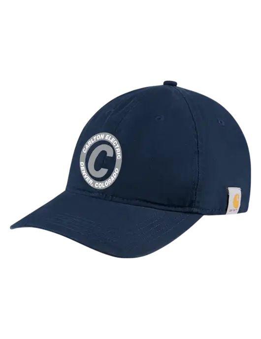 Carhartt Navy Cotton Canvas Cap w/Carlton Electric Logo
