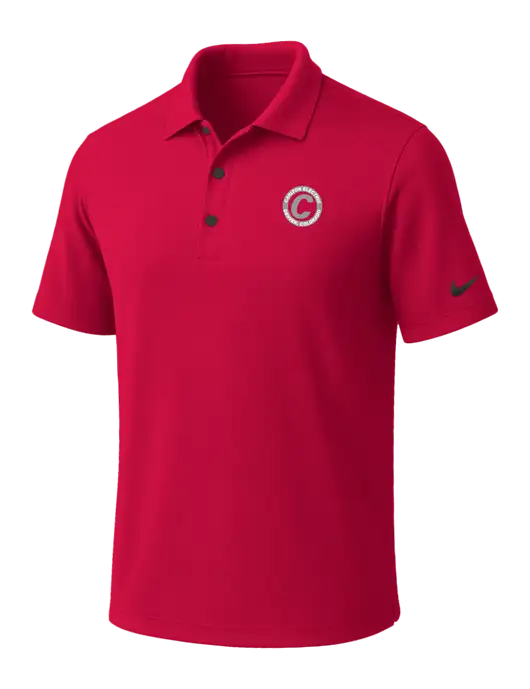 NIKE Red Dri-Fit Micro Pique Polo w/Carlton Electric Logo