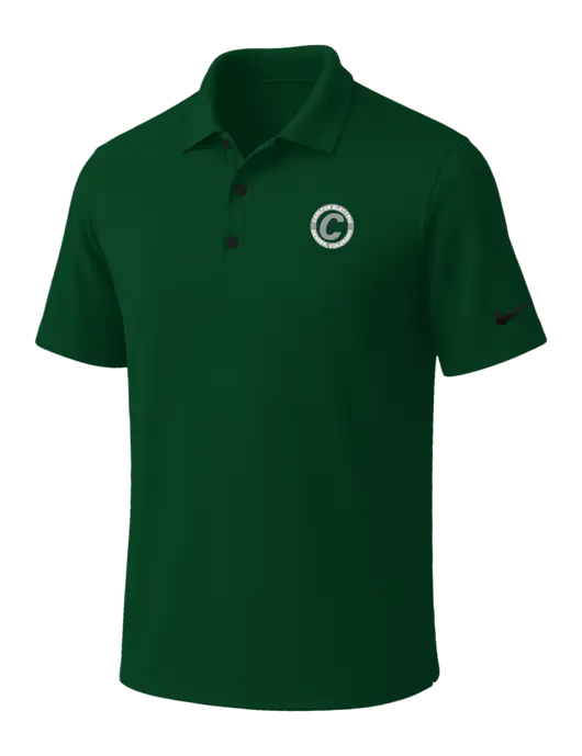 NIKE Dark Green Dri-Fit Micro Pique Polo w/Carlton Electric Logo