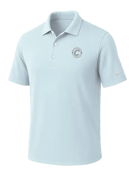 NIKE Very Light Blue Dri-Fit Micro Pique Polo w/Carlton Electric Logo