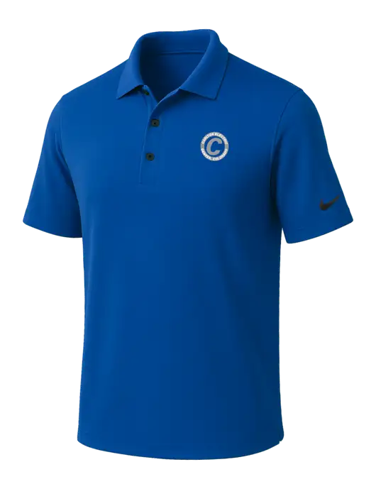 NIKE Dark Royal Dri-Fit Micro Pique Polo w/Carlton Electric Logo
