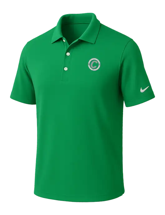 NIKE Kelly Green Dri-Fit Micro Pique Polo w/Carlton Electric Logo
