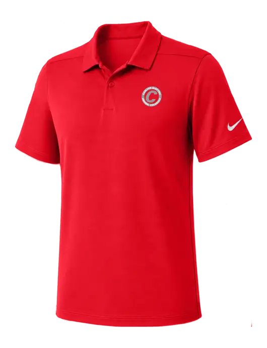 Nike Red Dry Essential Solid Polo w/Carlton Electric Logo