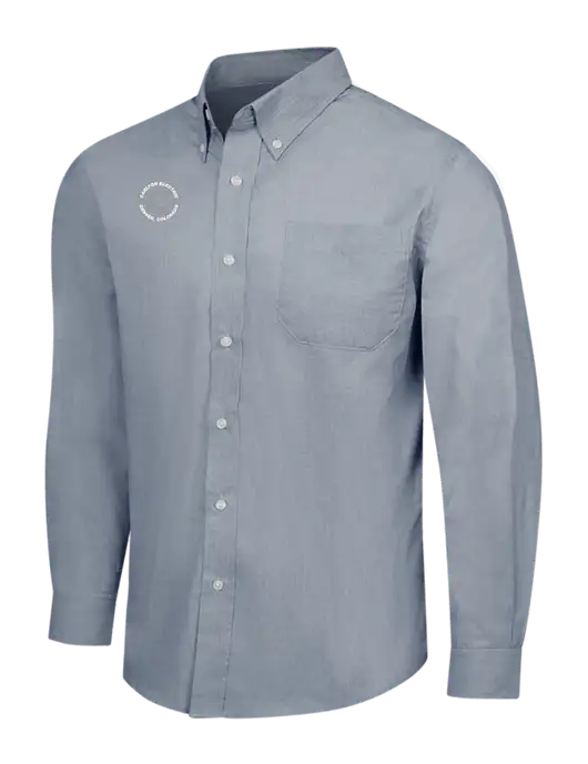 Navy Frost Crosshatch Easy Care Shirt w/Carlton Electric Logo