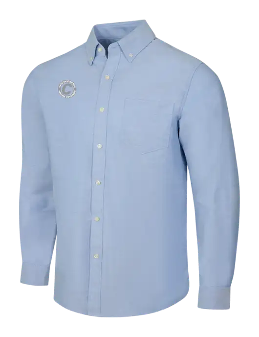 Light Blue SuperPro Oxford Shirt w/Carlton Electric Logo