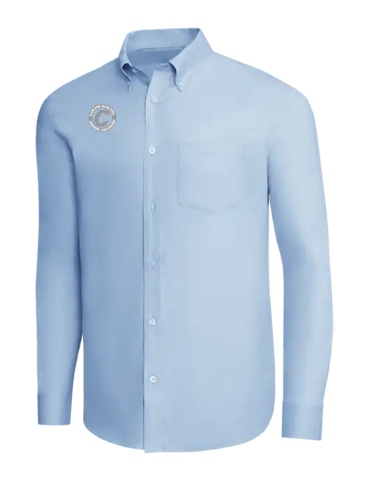Brooks Brothers Light Blue Wrinkle-Free Stretch Pinpoint Shirt w/Carlton Electric Logo