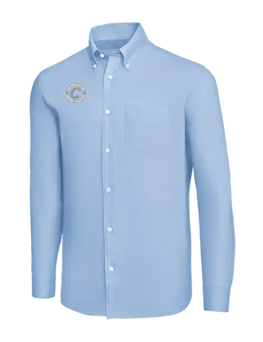 Brooks Brothers Light Blue Wrinkle-Free Stretch Nailhead Shirt w/Carlton Electric Logo