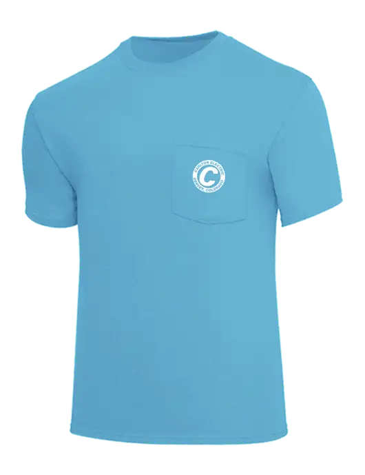 Core Blend Light Sapphire Blue Pocket T-Shirt w/Carlton Electric Logo