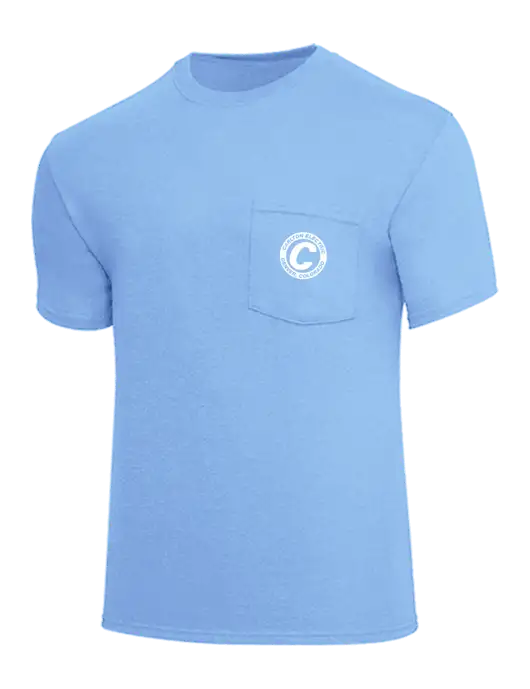 Core Blend Light Blue Pocket T-Shirt w/Carlton Electric Logo