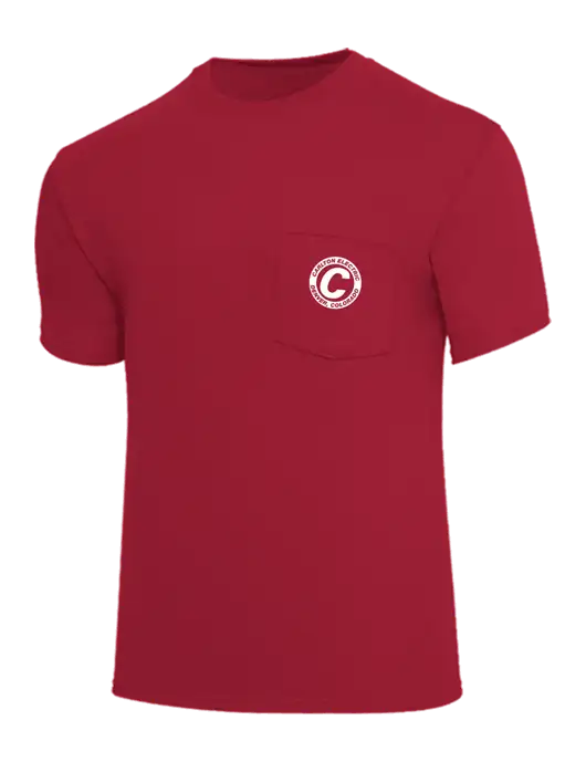 Core Blend Red Pocket T-Shirt w/Carlton Electric Logo