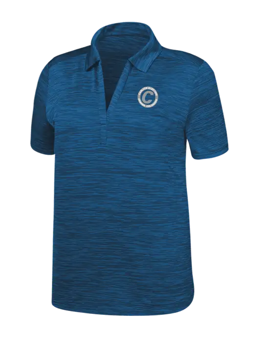 Callaway Womens Medium Slate Blue Broken Stripe w/Carlton Electric Logo