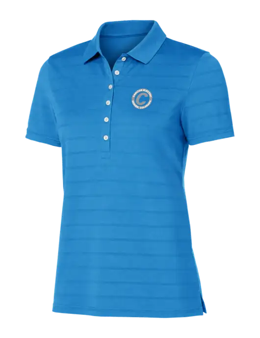 Callaway Womens Royal Blue Ventilated Polo w/Carlton Electric Logo