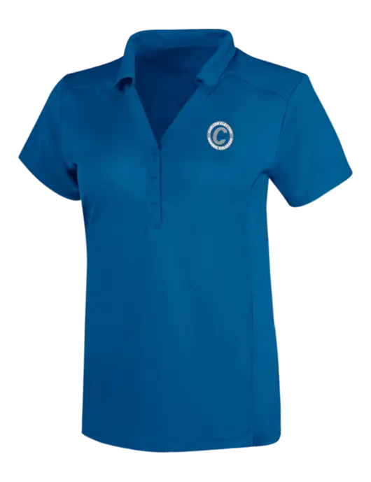 OGIO Royal Blue Womens Framework Polo w/Carlton Electric Logo